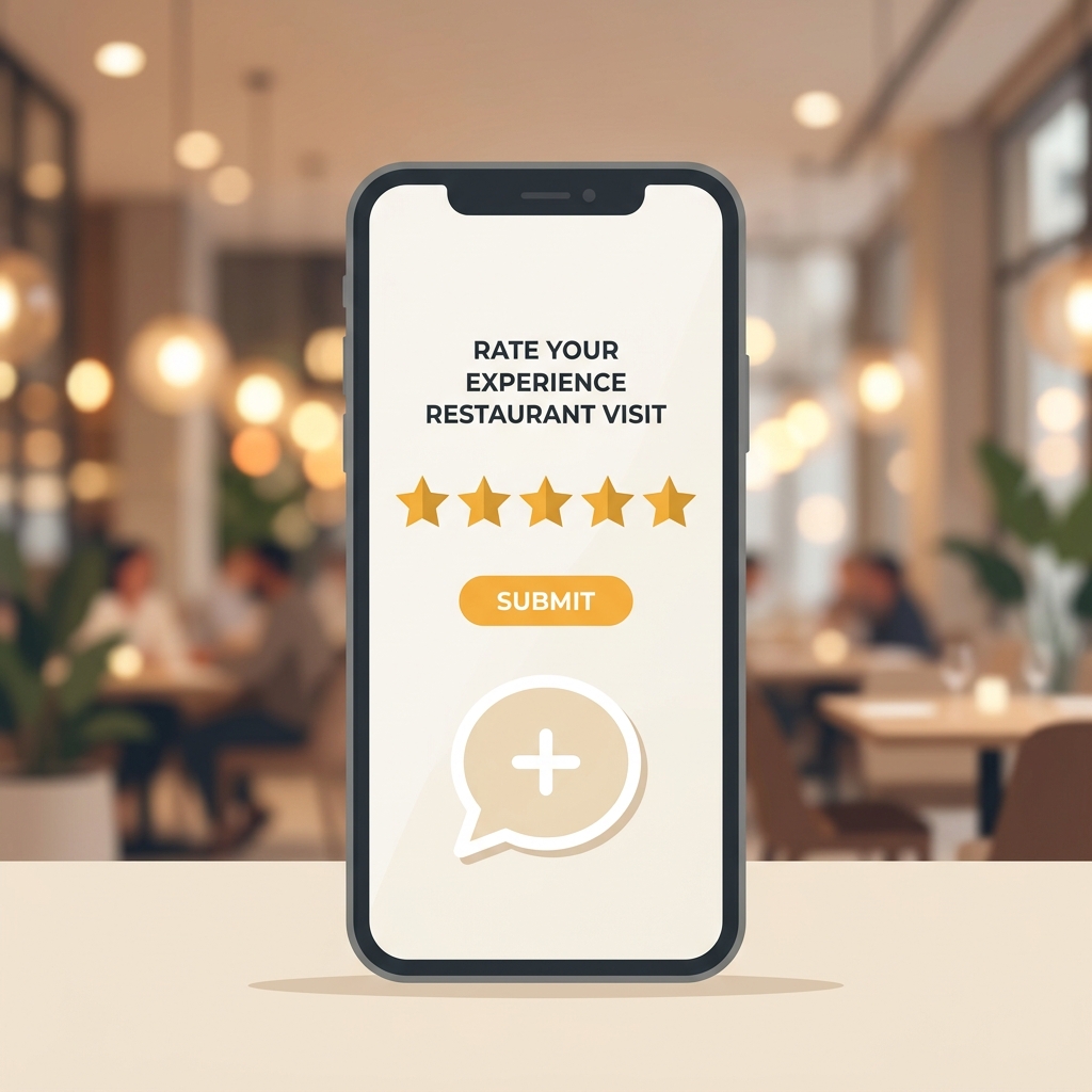 Guest star rating interface on phone