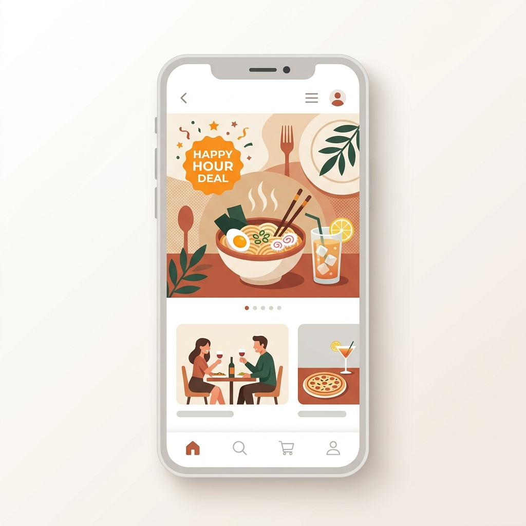 Happy hour promotional deals on phone